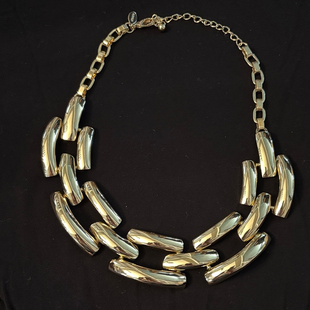 Chico's Gold Statement Necklace